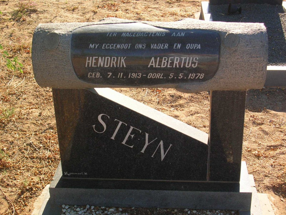 STEYN Hendrik Albertus 1913-1978