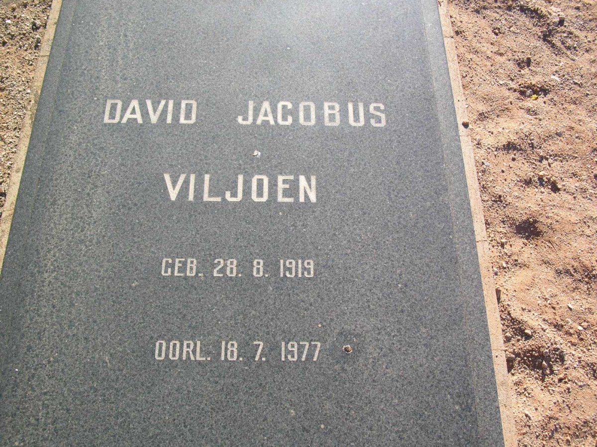 VILJOEN David Jacobus 1919-1977