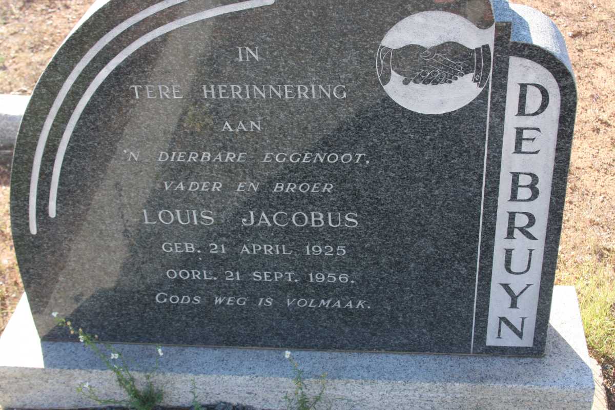 BRUYN Louis Jacobus, de 1925-1956