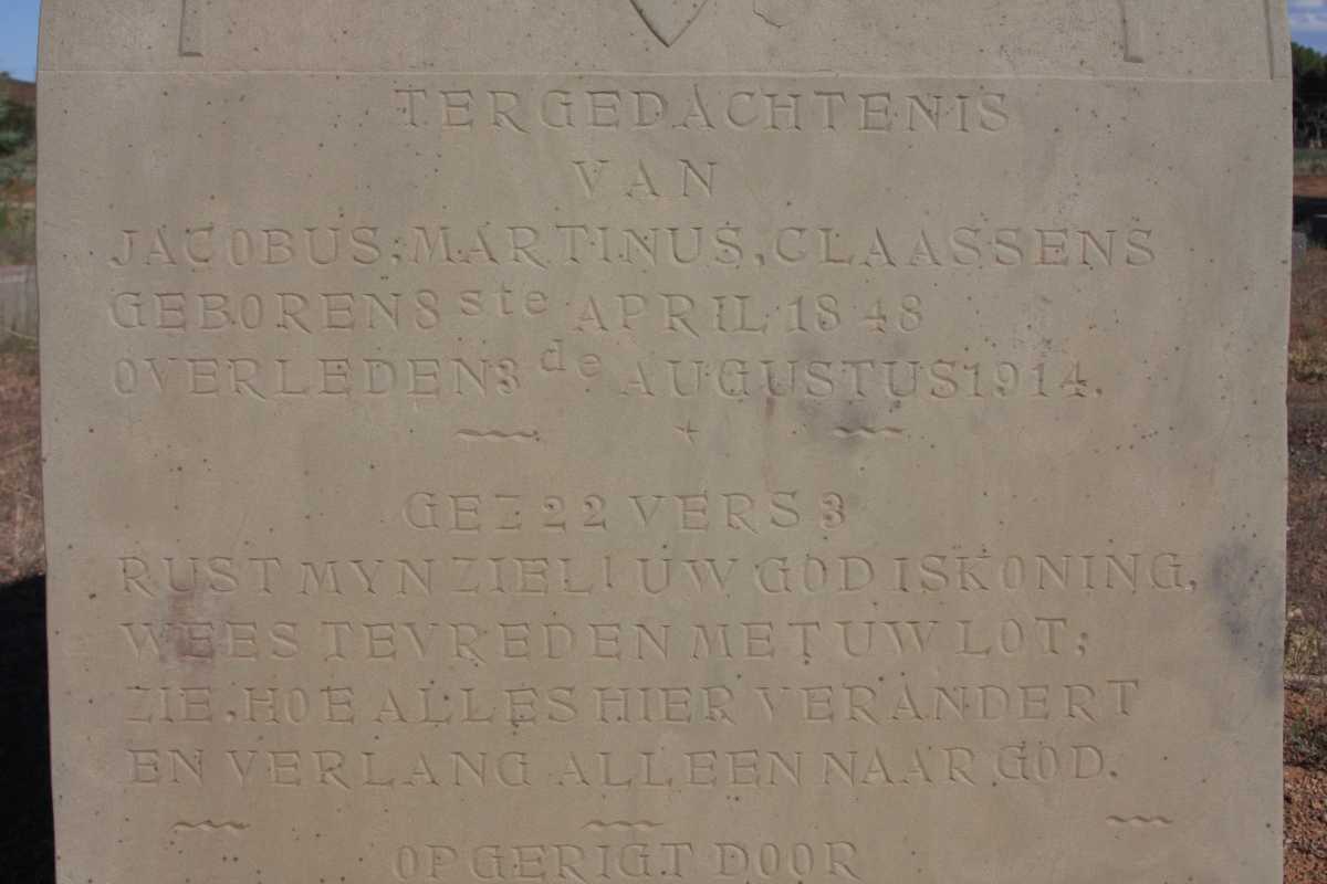 CLAASSENS Jacobus Martinus 1848-1914