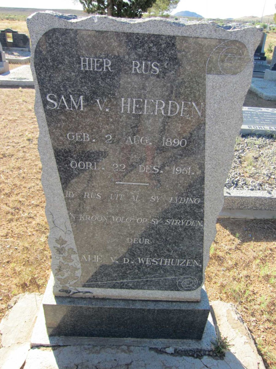 HEERDEN Sam, v. 1890-1951