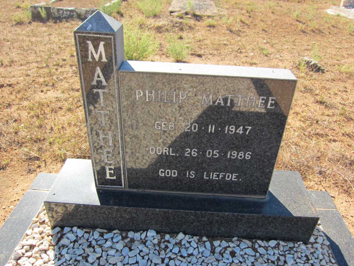MATTHEE Philip 1947-1986