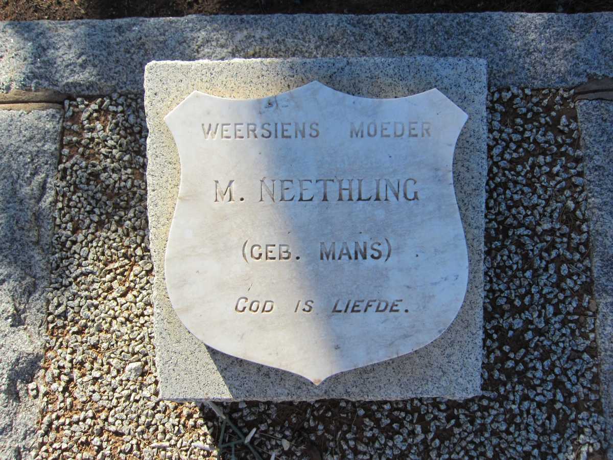 NEETHLING M. nee MANS