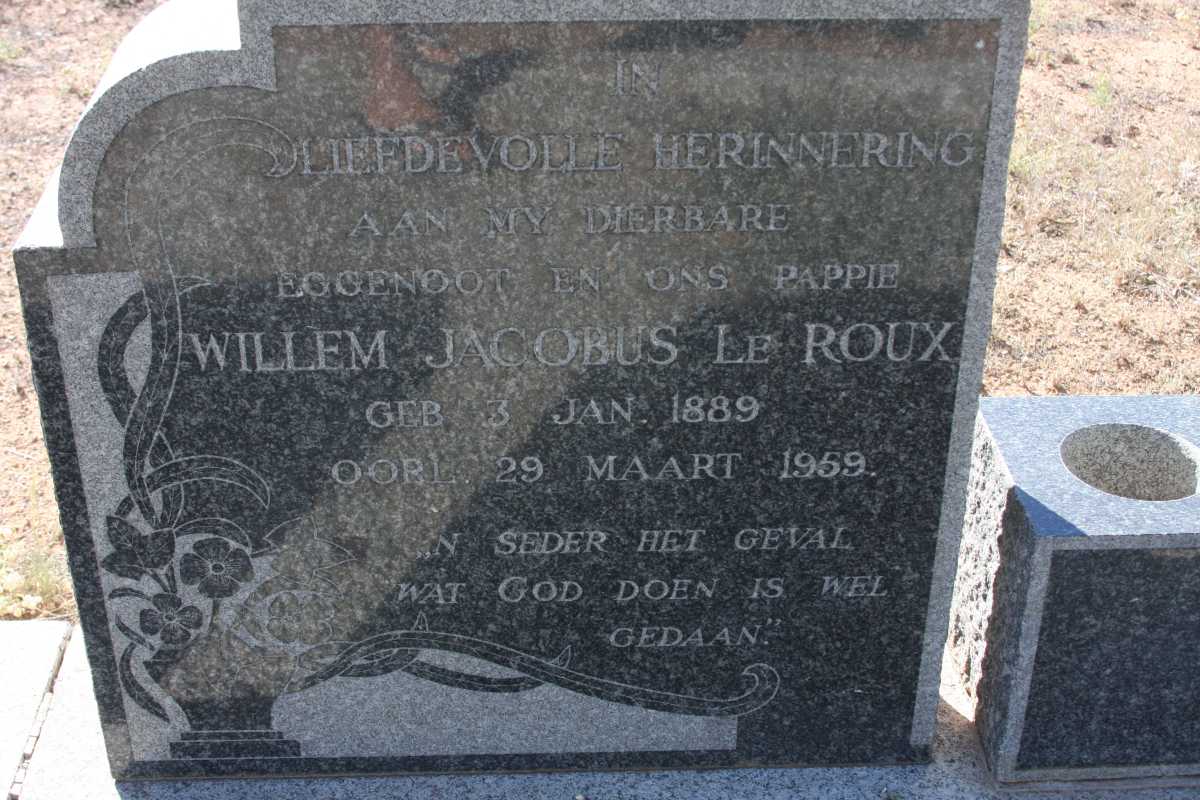 ROUX Willem Jacobus, le 1889-1959 :: ROUX Johannes Mans, le 1929-1959