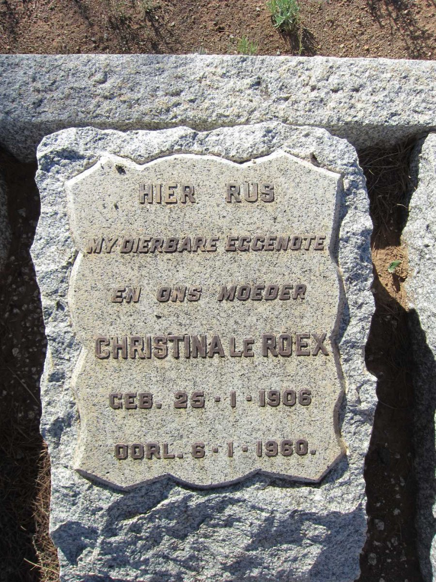ROEX Christina, le 1906-1960