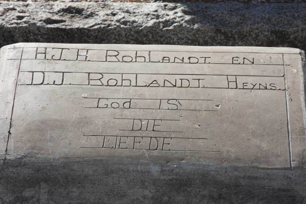 ROHLANDT H.J.H. :: D. J. ROHLANDT HEYNS