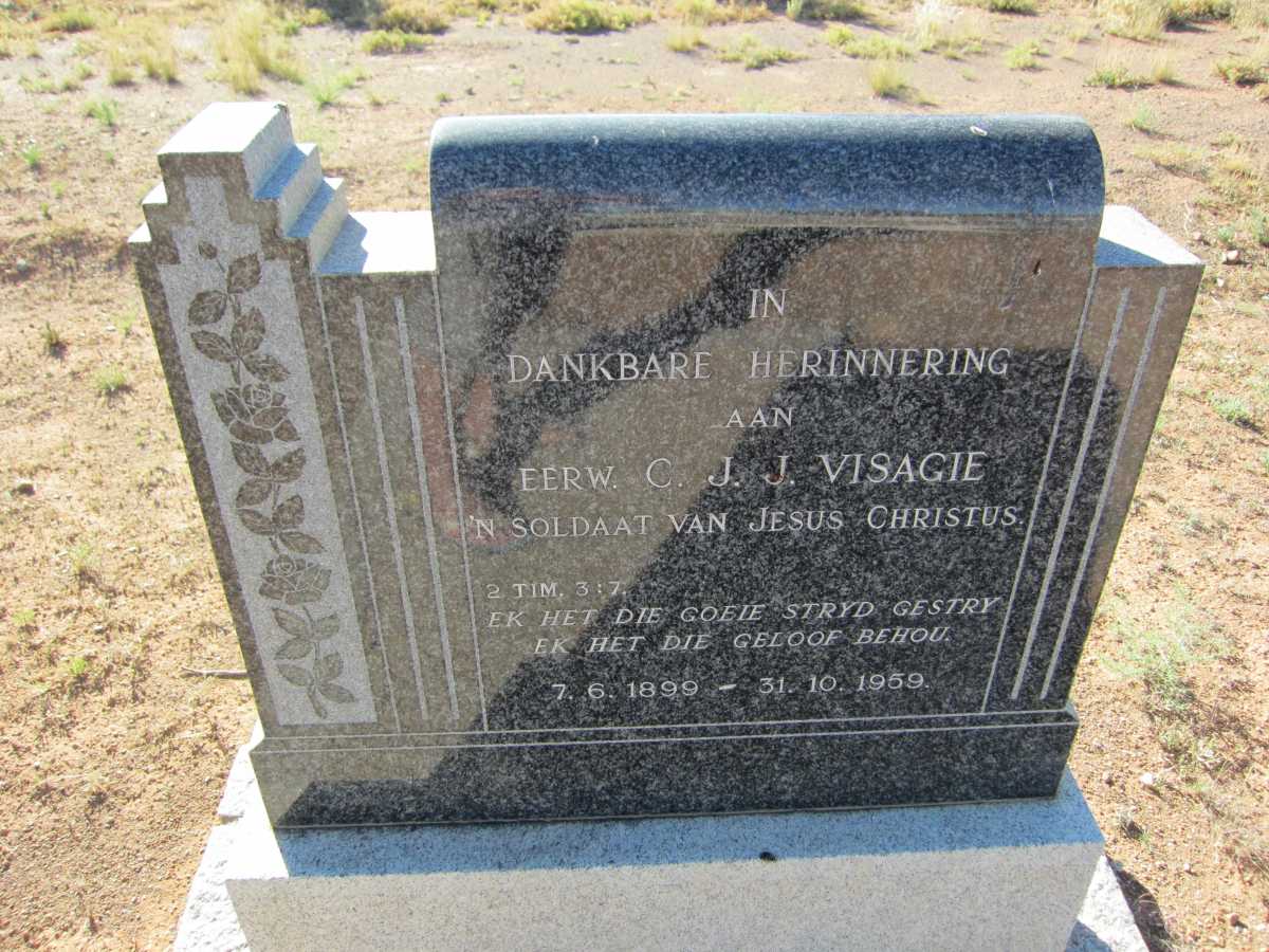 VISAGIE C.J.J. 1899-1959