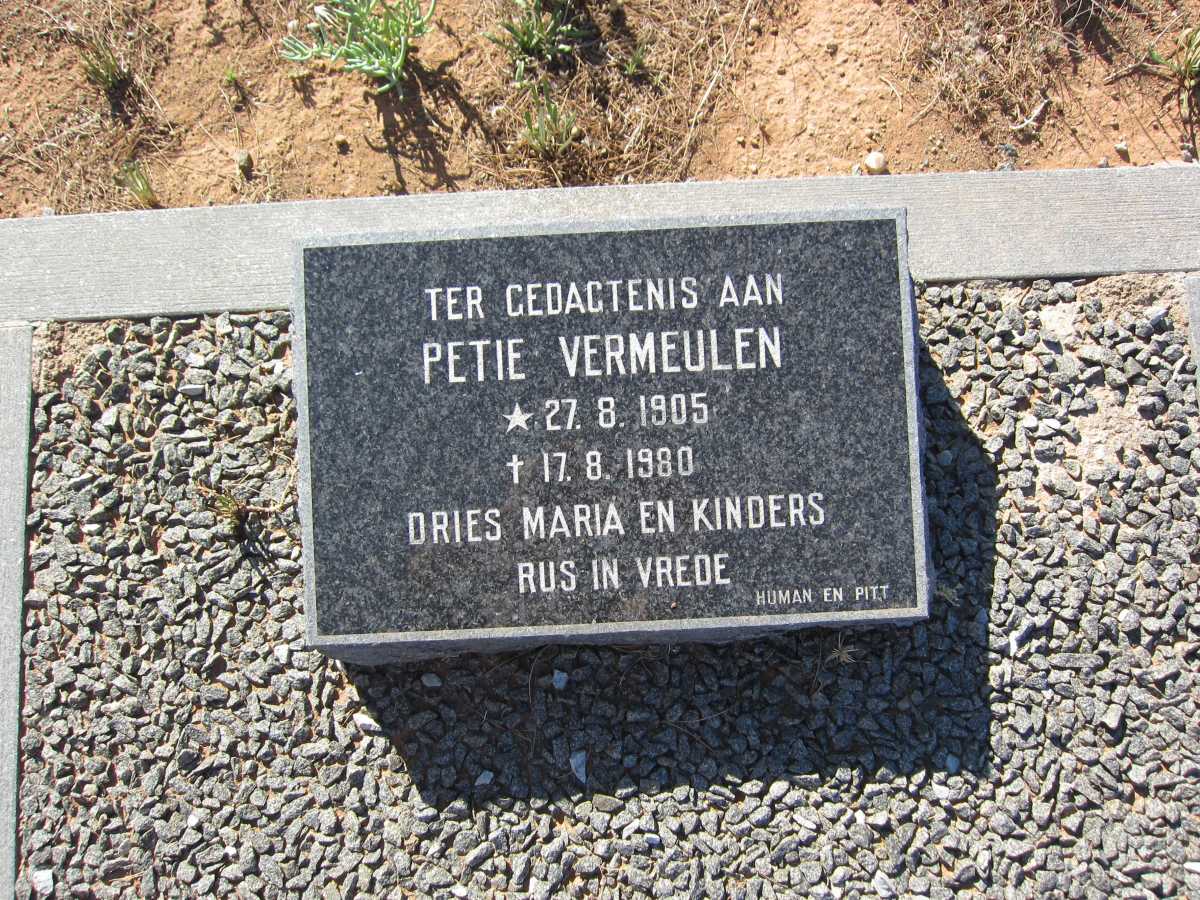 VERMEULEN Petie 1905-1980