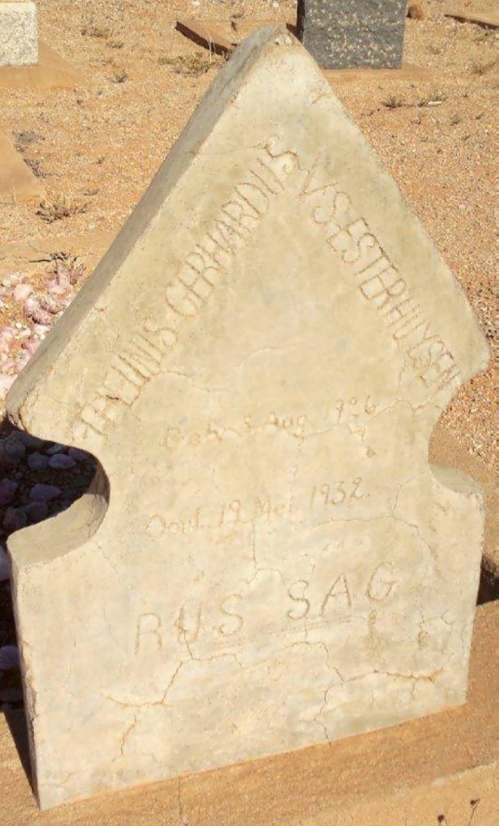 ESTERHUYSEN Theunis Gerhardus V.S. 1926-1932