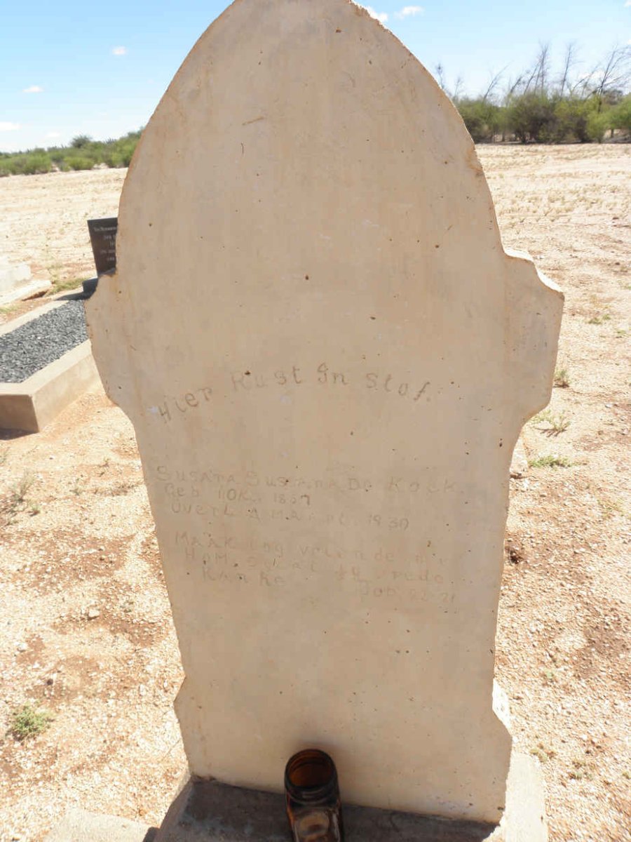 KOCK Susara Susanna, de 1867-1930