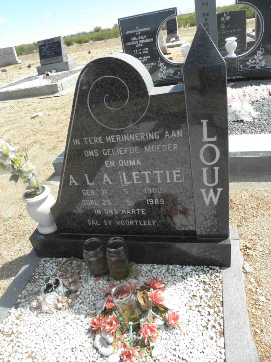 LOUW A.L.A. 1900-1989