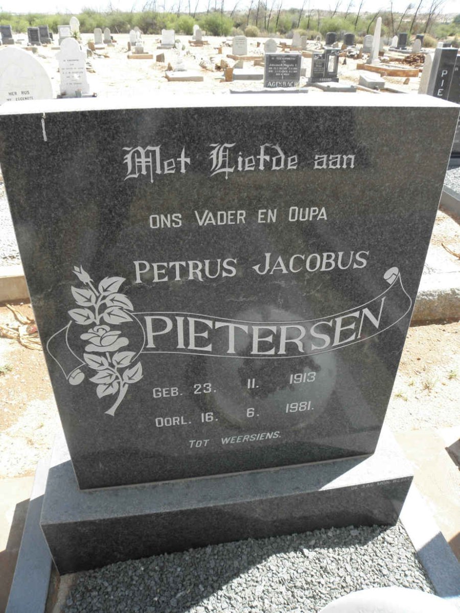 PIETERSEN Petrus Jacobus 1913-1981