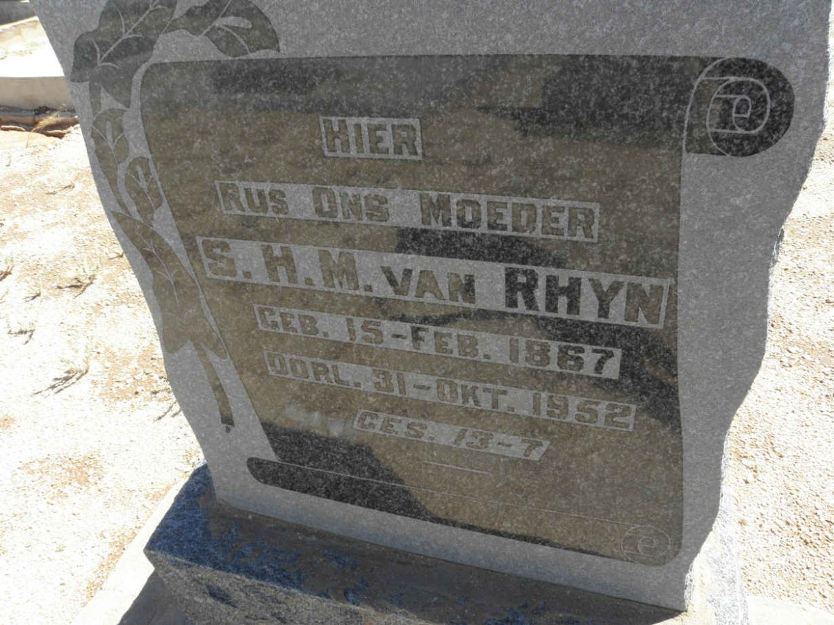 RHYN S.H.M., van 1867-1952