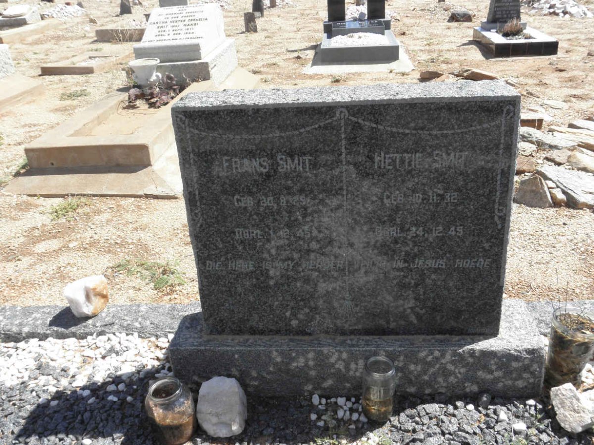 SMIT Frans 1929-1945 &amp; Hettie 1932-1945