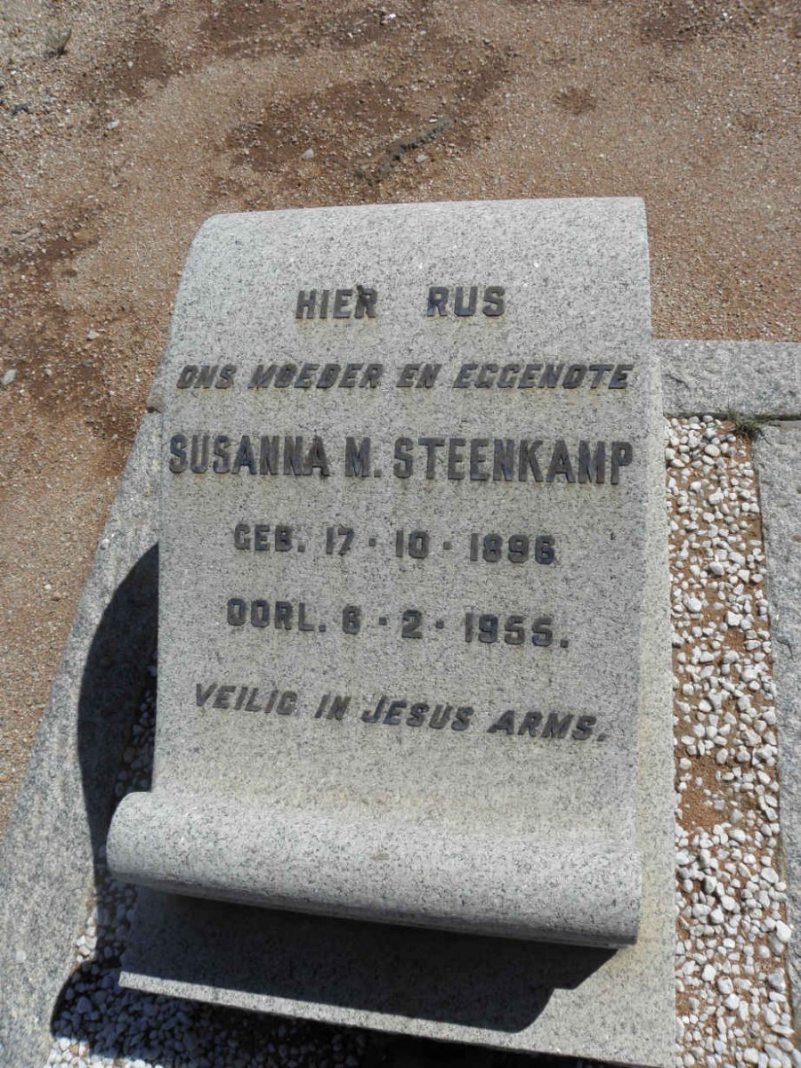 STEENKAMP Susanna M. 1896-1955