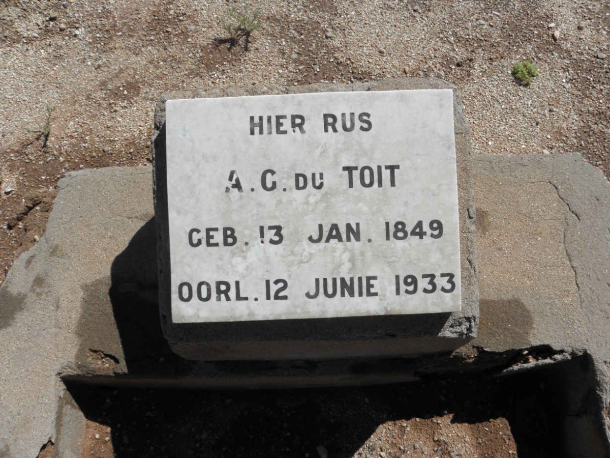 TOIT A.G., du 1849-1933