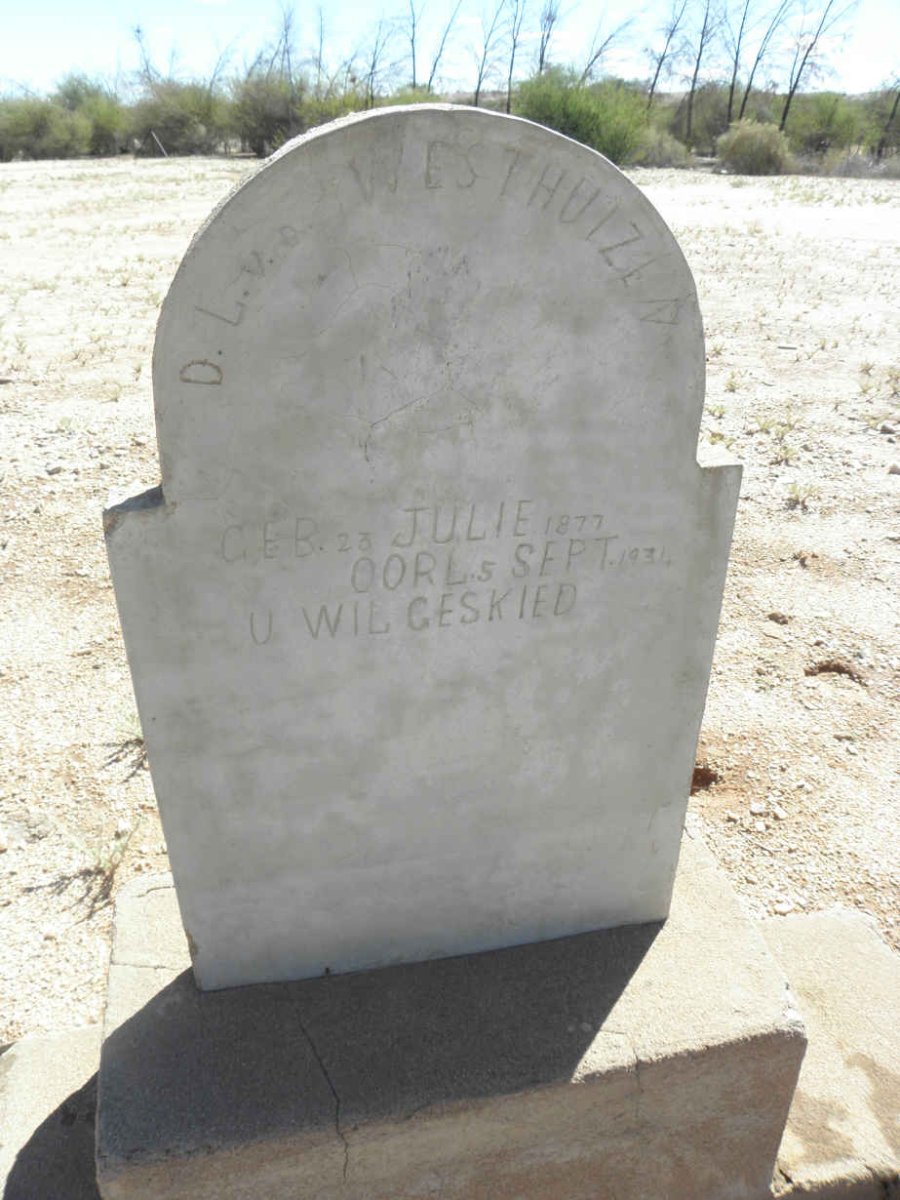 WESTHUIZEN D.L., v.d. 1877-1934