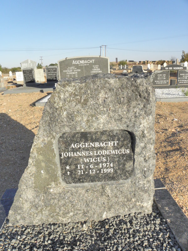 AGGENBACHT Johannes Lodewicus 1974-1999
