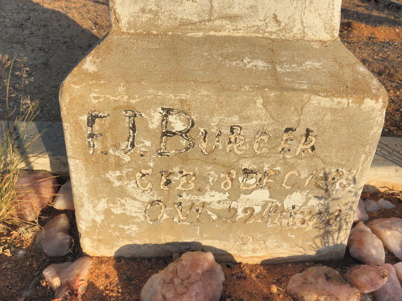 BURGER F.J. 1893-1918