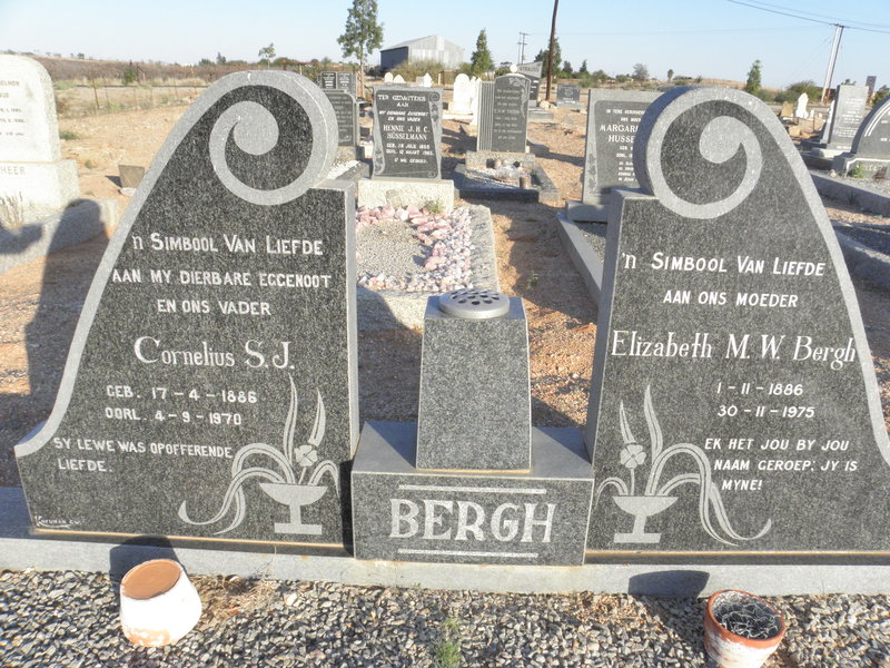 BERGH Cornelius S.J. 1886-1970 &amp; Elizabeth M.W. 1886-1975