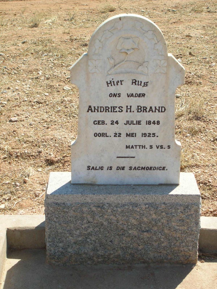 BRAND Andries H. 1848-1925