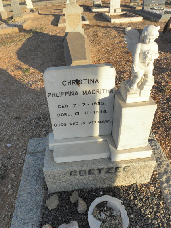 COETZEE Christina Phlippina Magritha 1935-1935