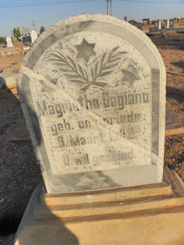 GAGIANO Magrietha 1842-1842