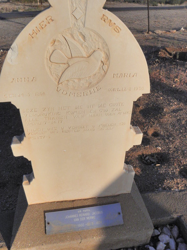 MERWE Anna Maria, v.d. 1864-1930