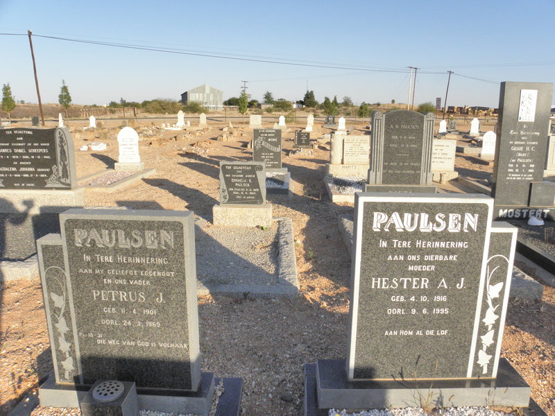 PAULSEN Petrus J. 1901-1969 &amp; Hester A.J. 1916-1995