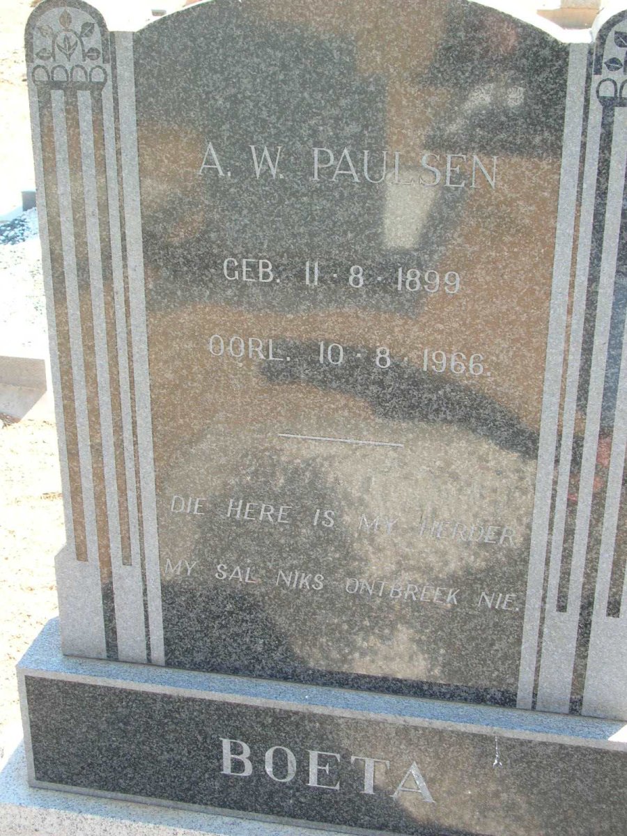 PAULSEN A.W. 1899-1966