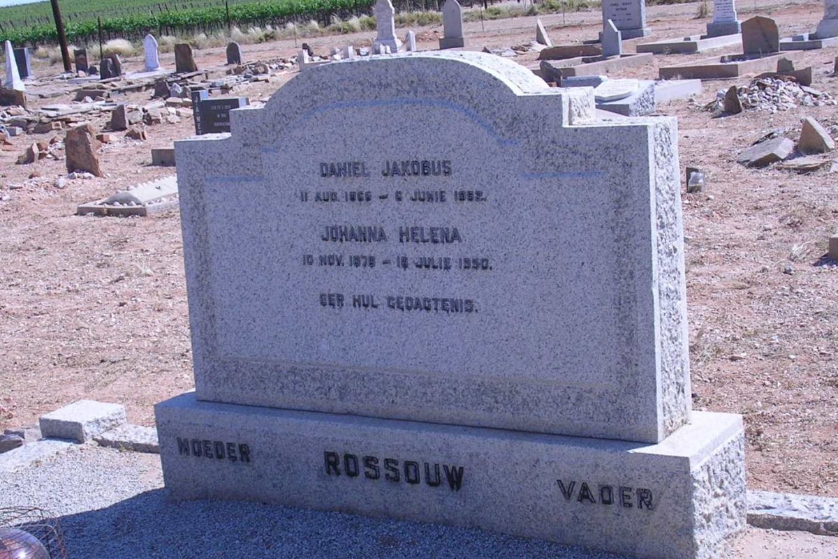 ROSSOUW Daniel Jacobus 1866-1952 &amp; Johanna Helena 1876-1950