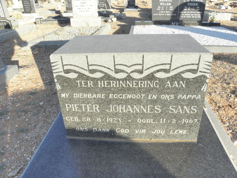 SANS Pieter Johannes 1923-1967
