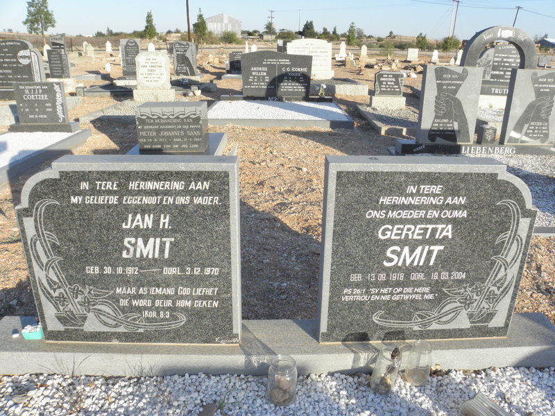 SMIT Jan H. 1912-1970 &amp; Geretta 1918-2004