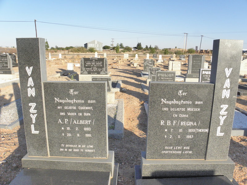 ZYL A.P., van 1893-1981 &amp; R.B.F. THERON 1899-1987