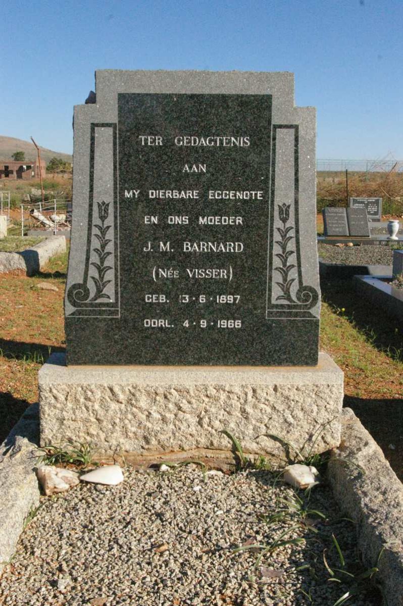 BARNARD W.H. 1890-1978 &amp; J.M. VISSER 1897-1966