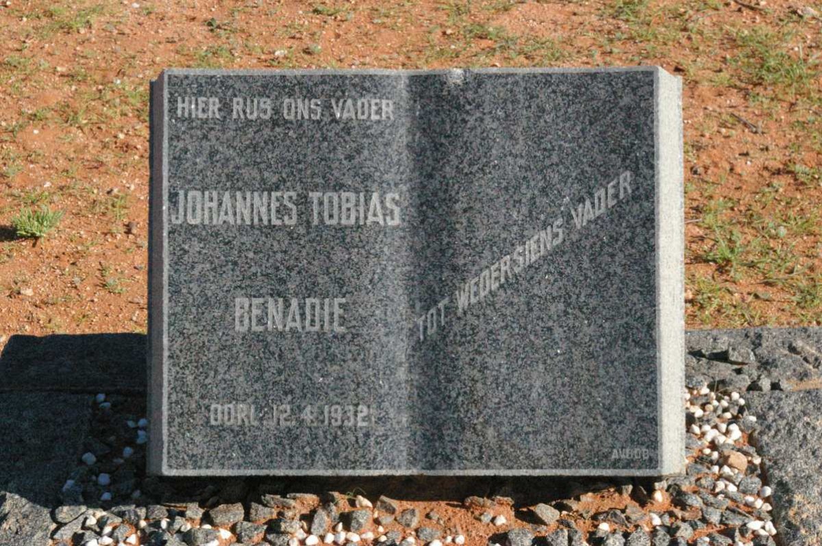 BENADIE Johannes Tobias -1932