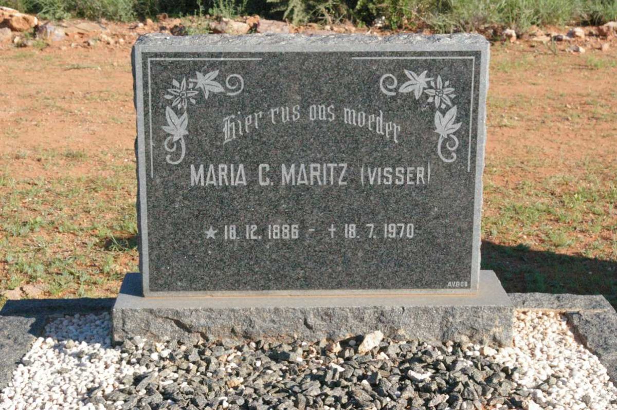 MARITZ Maria C. nee VISSER 1886-1970
