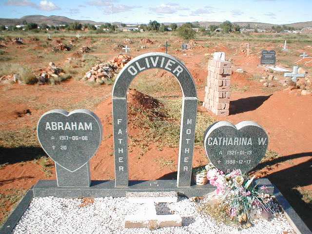 OLIVIER Abraham 1917- &amp; Catharina W. 1921-1998