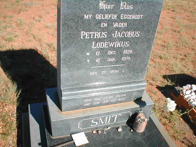 SMIT Petrus Jacobus Lodewikus 1929-1971