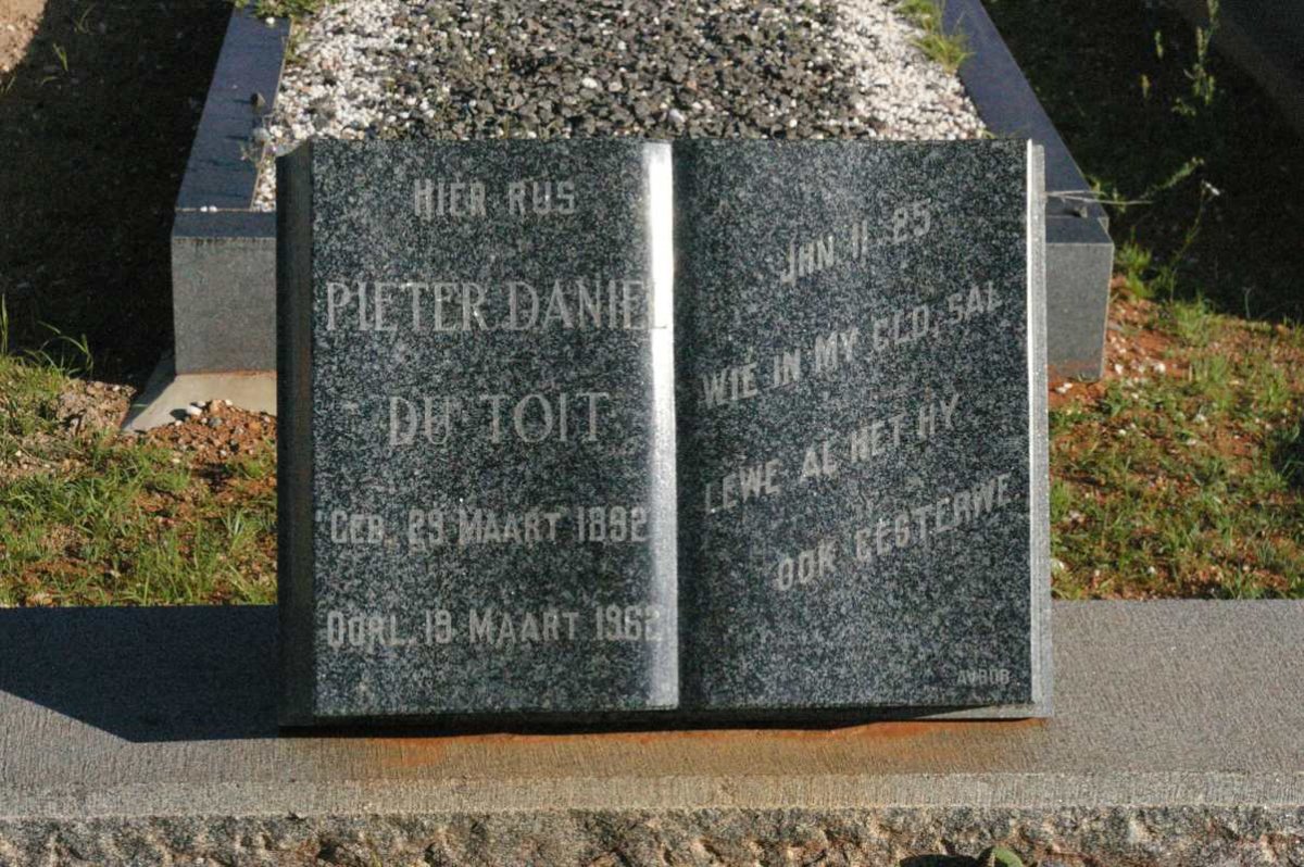 TOIT Pieter Daniel, du 1892-1962