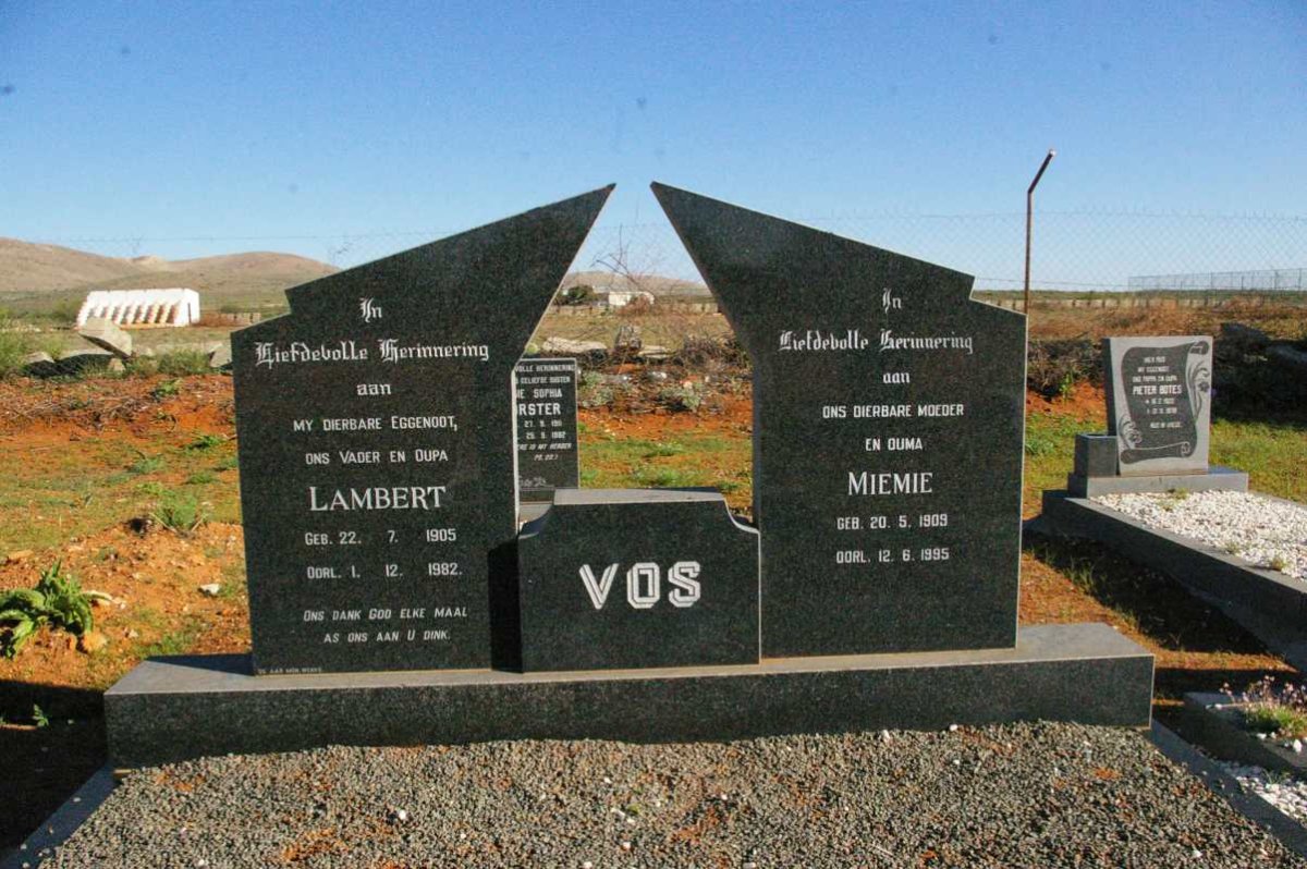 VOS  Lambert 1905-1982 &amp; Miemie 1909-1995