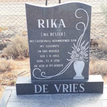 VRIES Rika, de nee BESTER 1955-1998