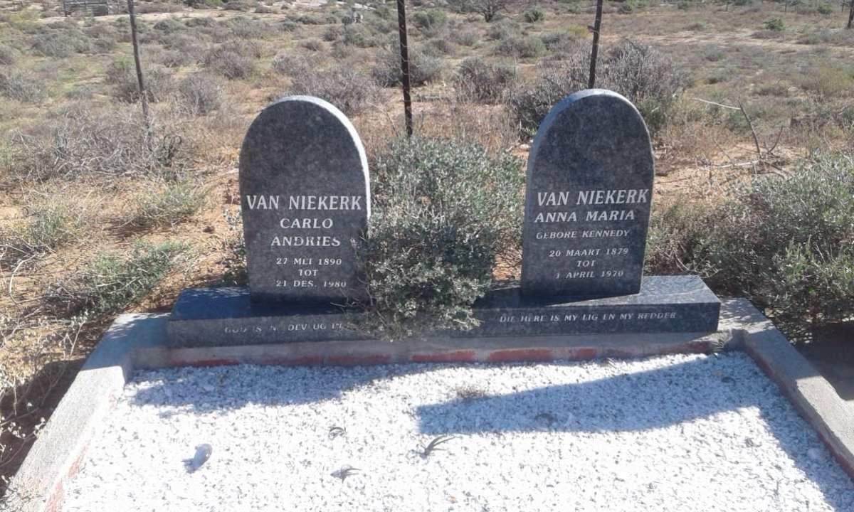 NIEKERK Carlo Andries 1890-1980 &amp; Anna Maria KENNEDY 1879-1970