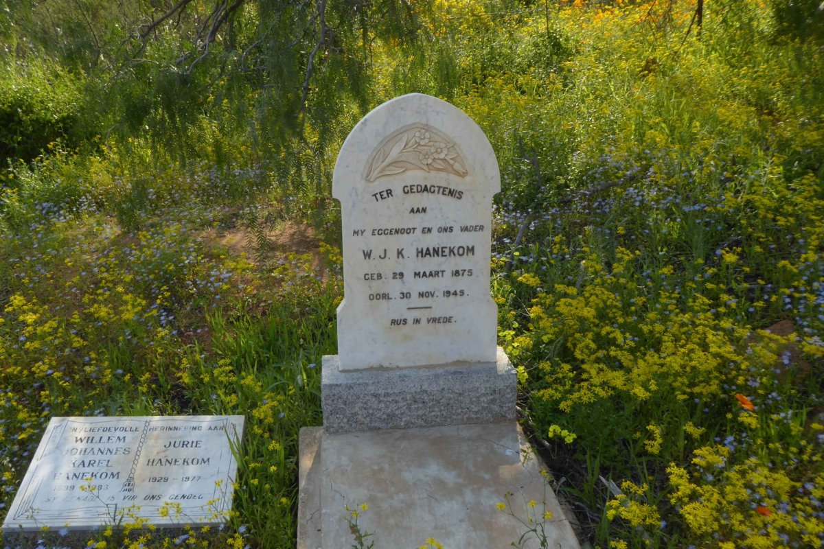 HANEKOM W.J.K. 1875-1945