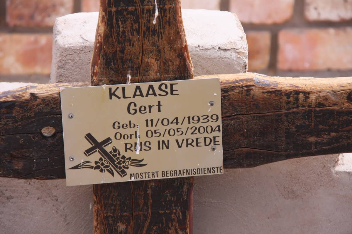 KLAASE Gert 1939-2004