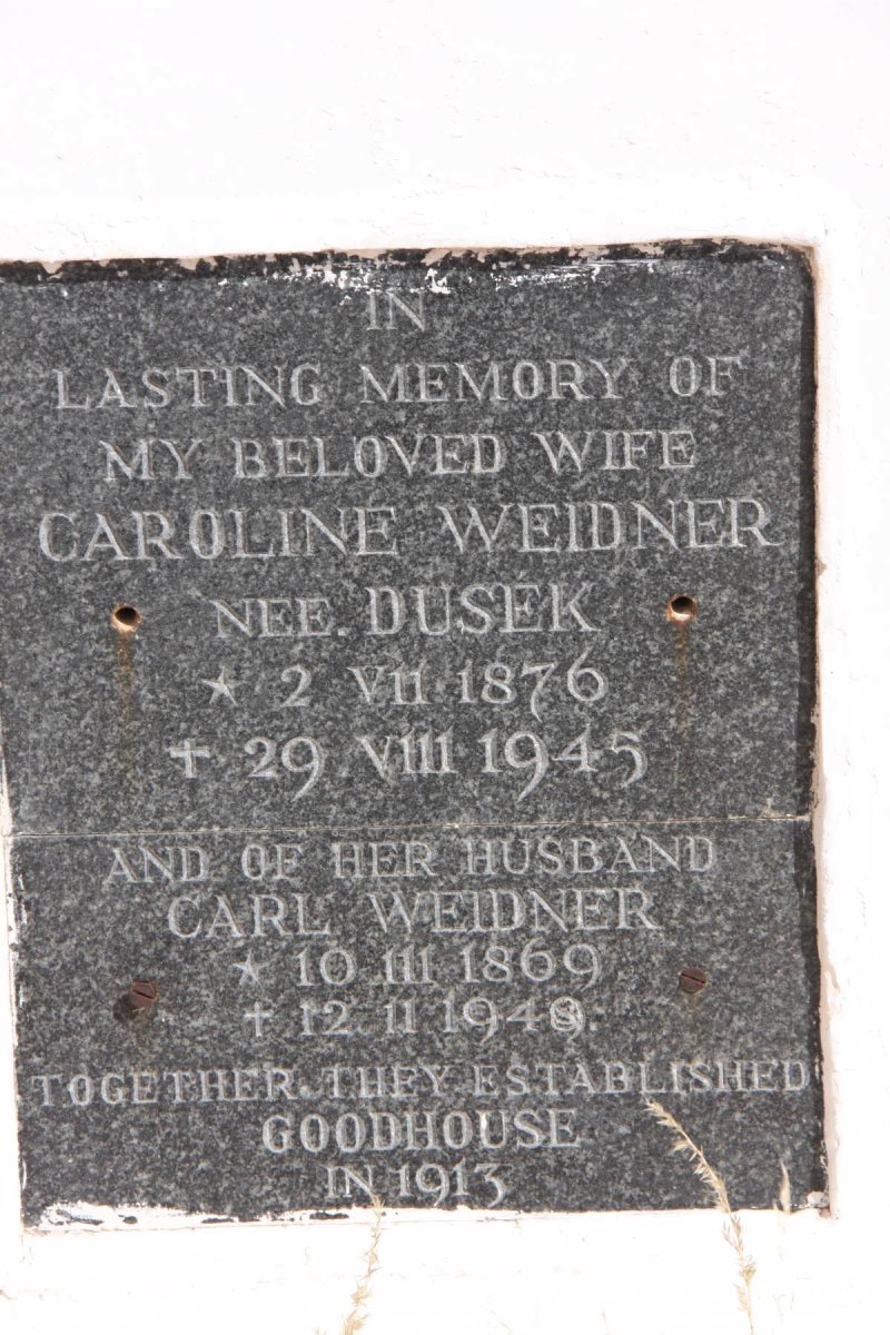 WEIDNER Carl 1869-1949 &amp; Caroline DUSEK 1876-1945