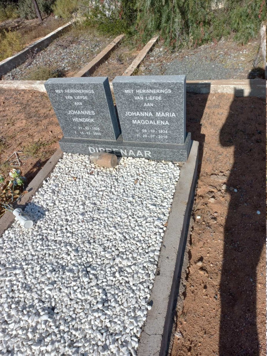 DIPPENAAR Johannes Hendrik 1928-2000 &amp; Johanna Maria Magdalena 1934-2010