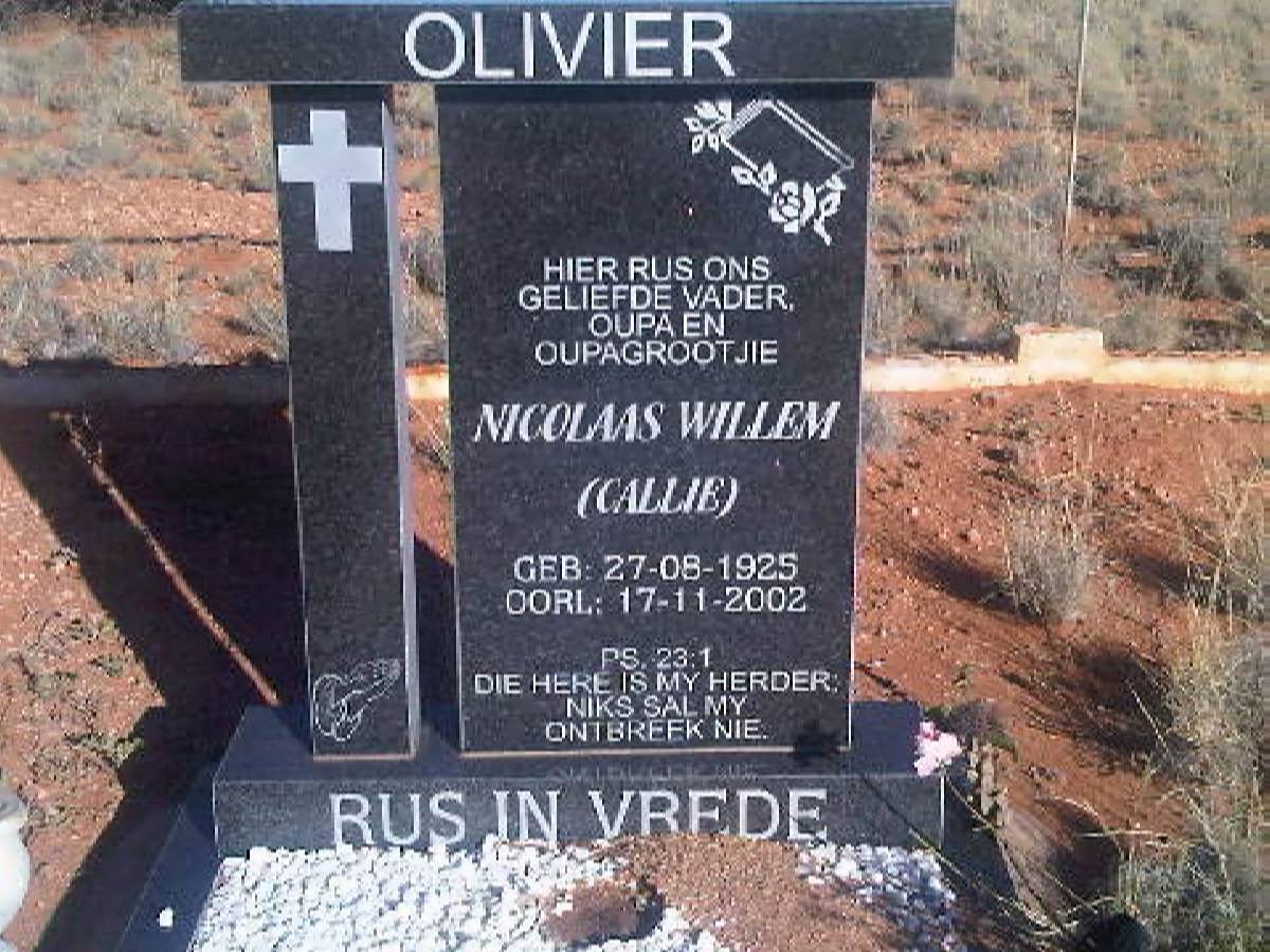 OLIVIER Nicolaas Willem 1925-2002