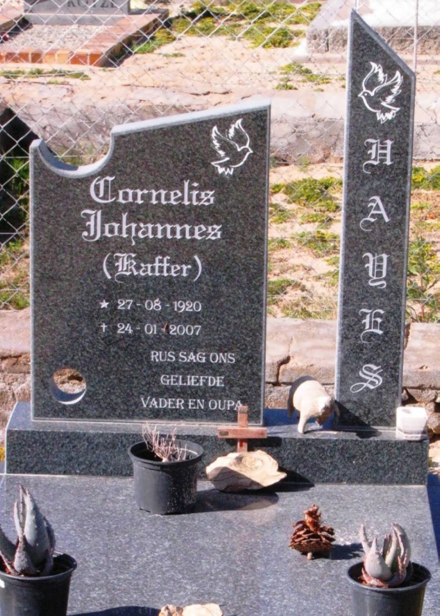 HAYES Cornelis Johannes 1920-2007