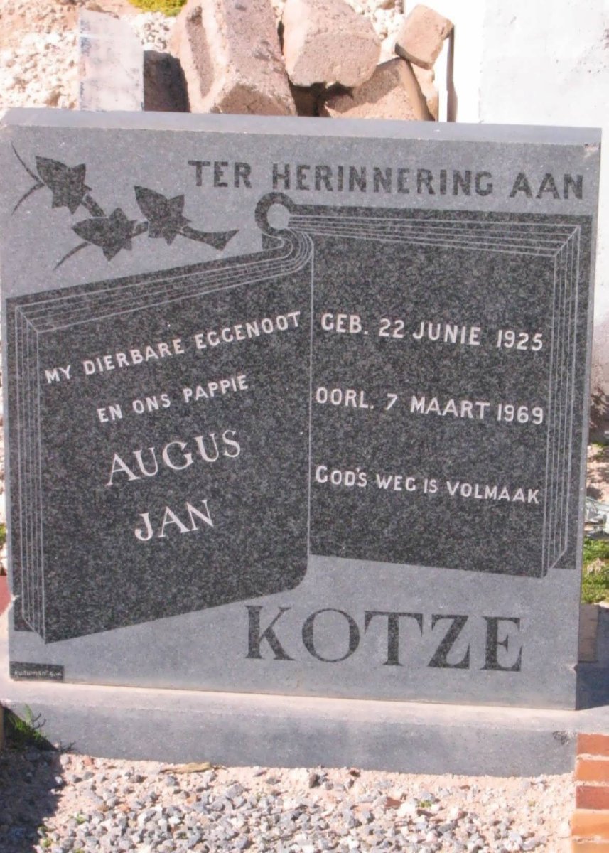 KOTZE Augus Jan 1925-1969